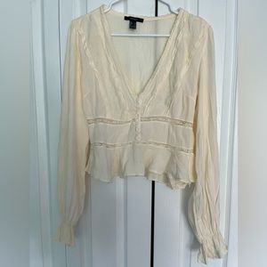 Forever 21 blouse white size L